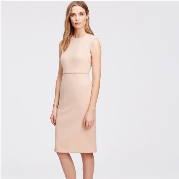 cream sheath dress